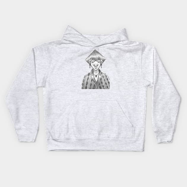 Silly face Kids Hoodie by painterming